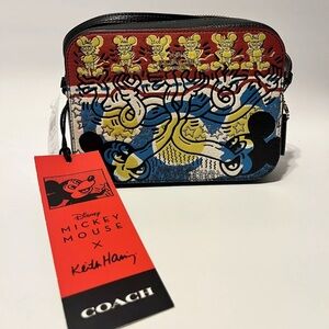 Coach x Disney Mickey Mouse Keith Haring Multicolor Bag